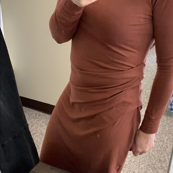 ATHLETA Industry Turtleneck dress Havana brown - Picture 8 of 9